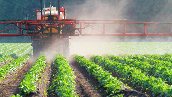 pesticides on the field